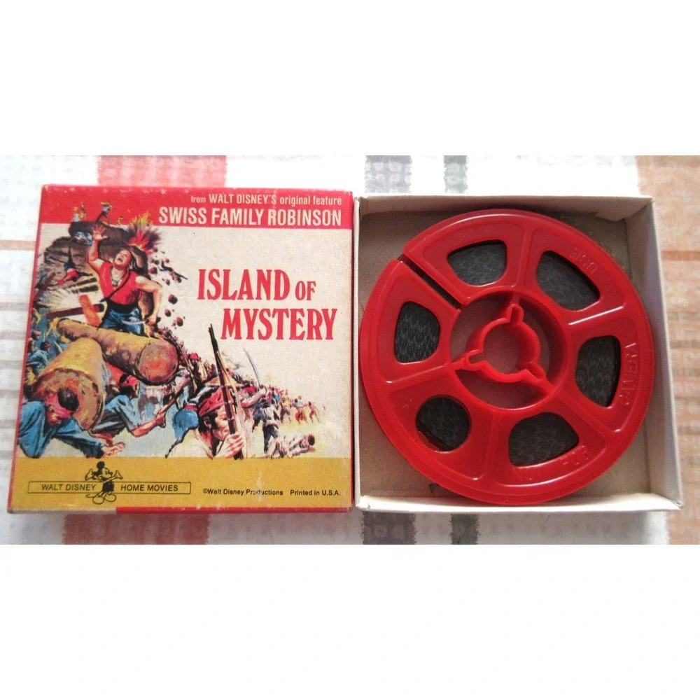 DISNEY HOME MOVIES Vtg 1950s 8MM FILM ISLAND of MYSTERY - SWISS FAMILY ROBINSON